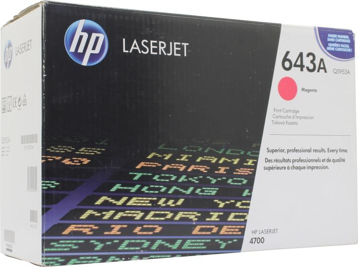 (Спец.цена) Оригинальный картридж HP Q5953A (643A) для принтера HP Color LaserJet 4700/ 4700n/ 4700dn/ 4700dtn/ 4730/ 4730x/ 4730xs/ 4730xm magenta, 10000 страниц
