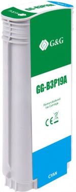 Картридж струйный G&G №727 GG-B3P19A голубой (130мл) для  HP DJ T920/T1500