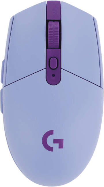 Мышь беспроводная Logitech G304 Lightspeed фиолетовый, 12000 dpi, радиоканал, USB, кнопки - 6