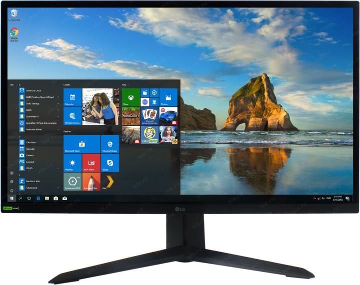 27"    ЖК монитор LG UltraGear 27GS65F-B с поворотом экрана (LCD,  1920x1080, HDMI, DP)