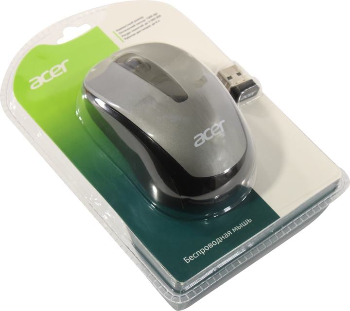 Acer Wireless Optical Mouse OMR134 <ZL.MCEEE.01H>  (RTL) USB 3btn+Roll