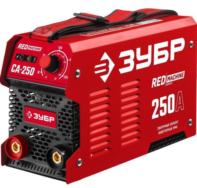 Сварочный аппарат(инвертор) ЗУБР СА-250 9,3 кВА, сварочный ток 20-250 , диаметр электродов 1,6-6 мм