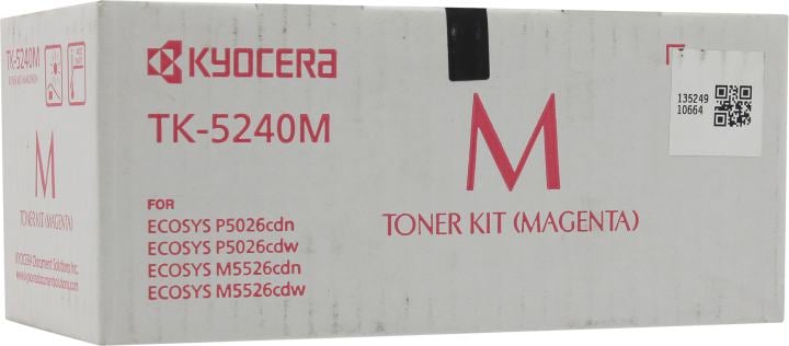Тонер-картридж KYOCERA TK-5240M, пурпурный, 3000 стр.