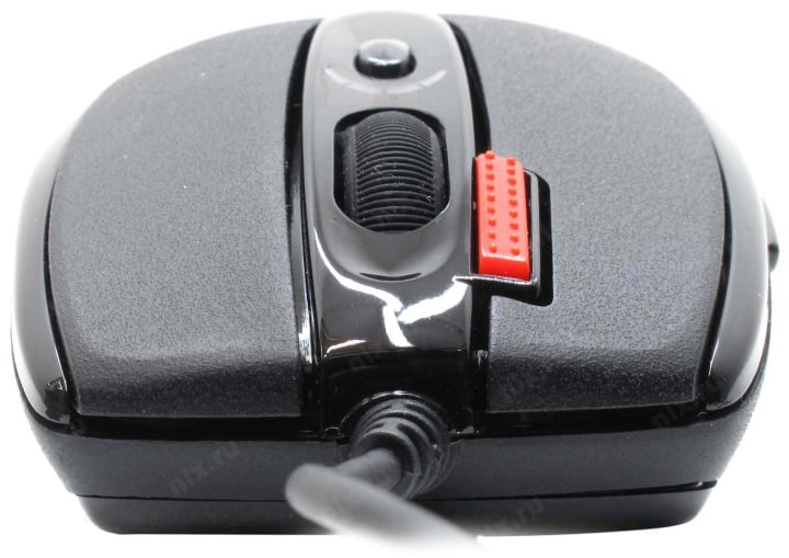 A4Tech 3xFire Game Optical Mouse  <X7-718BK-Black>  (RTL)  USB 7btn+Roll