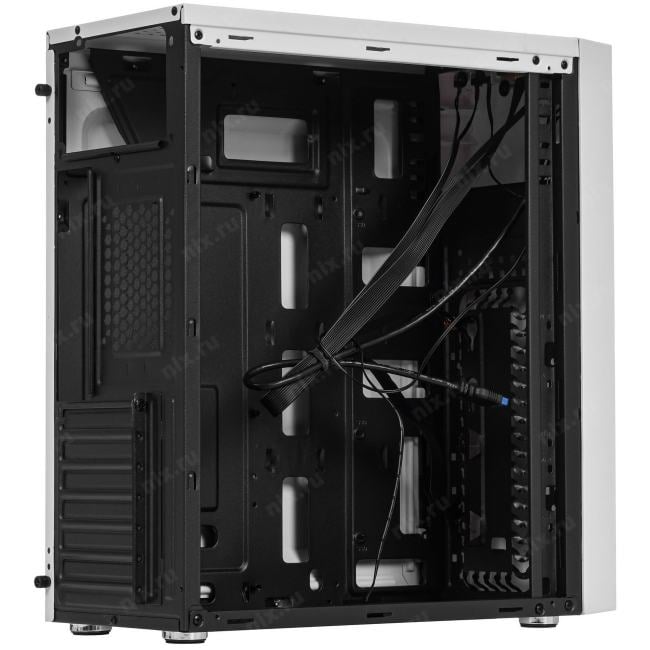 Ginzzu A390  White Window RGB подсветка 1*USB  3.0,  2*USB  2.0, AU