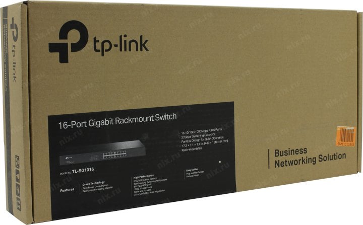 TP-LINK <TL-SG1016> Неуправляемый  коммутатор (16UTP 1000Mbps)