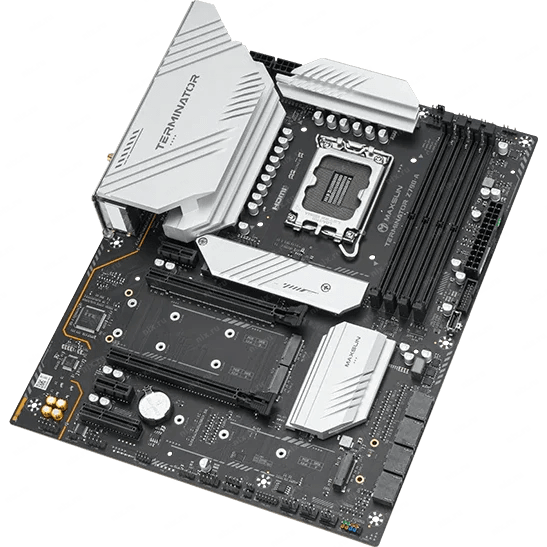 MS-Terminator Z790-A WIFI MAXSUN MS-Terminator Z790-A WIFI, LGA1700, Z790, 4*DDR5, 4*SATA3,4*M.2, USB  3.2,  USB  2.0, Typ