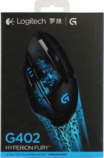 Logitech G402 Hyperion Fury Mouse <910-004073> (RTL)  USB  8btn+Roll