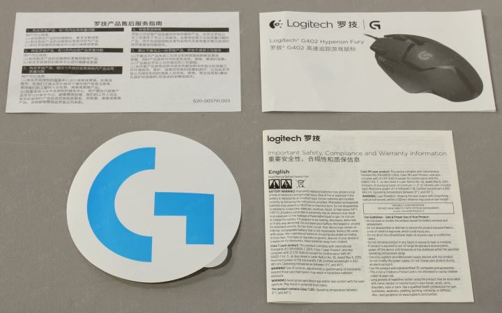 Logitech G402 Hyperion Fury Mouse <910-004073> (RTL)  USB  8btn+Roll