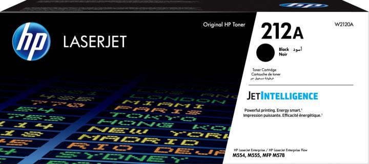 Тонер-картридж HP 212A Black для Color LJ Enterprise M555dn/M555x/M554dn MFP M578dn/M578f Flow MFP M578c (5500 стр) ( W2120A )