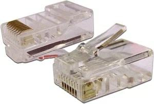 TWT <TWT-PL45-8P8C-V> RJ-45 Коннектор Кат.5e, со  вставкой (уп-ка 100шт)