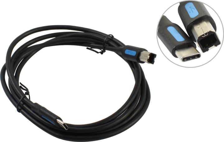 Vention <CQUBG> Кабель USB 2.0  USB-C-->BM  1.5м