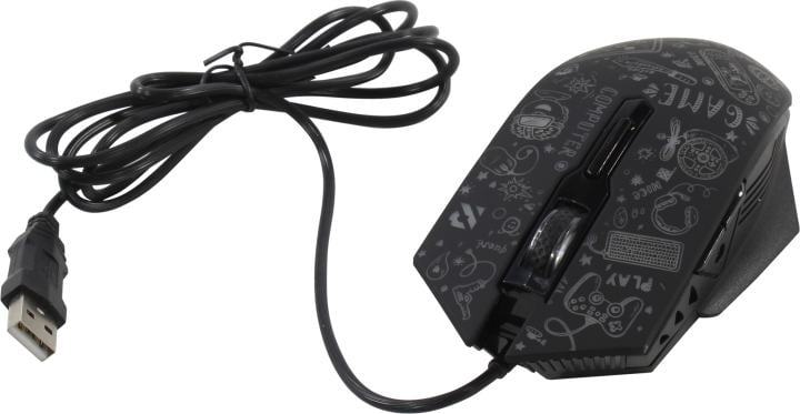 Мышь игровая Smartbuy RUSH X15 черная (SBM-745G-K) 1200-3600dpi / кабель 1,5м