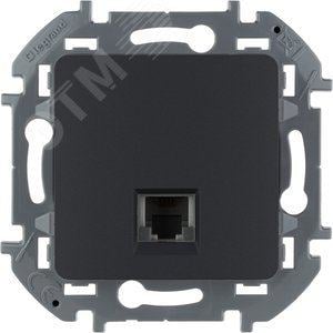 LEGRAND 673823 Телефонная розетка  RJ11 INSPIRIA антрацит