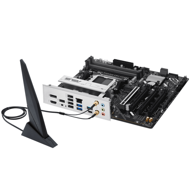 ASUS B850M MAX GAMING WIFI (RTL) AM5 <B850> 4xPCI-E HDMI+DP GbLAN+WiFi+BT SATA  MicroATX  4DDR5