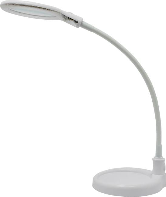 Rexant 31-0247 Лупа настольная 3D   с подсветкой 30 LED, подставка+прищепка, белая