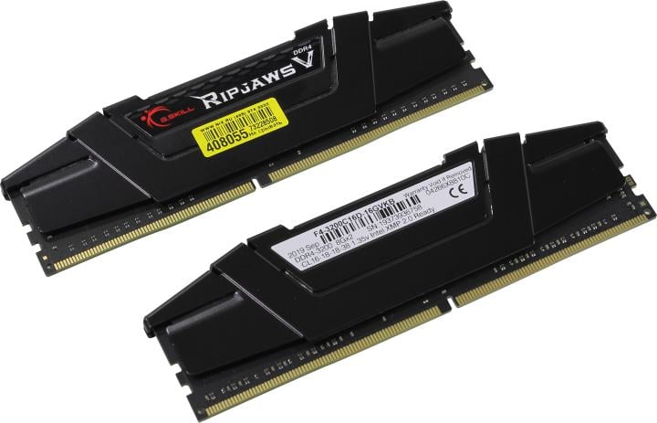 <111779> Модуль памяти DDR4 16Gb PC4-25600 3200MHz G.Skill Ripjaws V (Kit of 2) [F4-3200C16D-16GVKB]