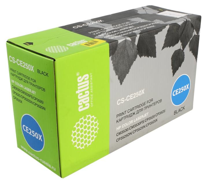 Картридж Cactus CS-CE250X для HP  LJ  CM3530/3520/3525