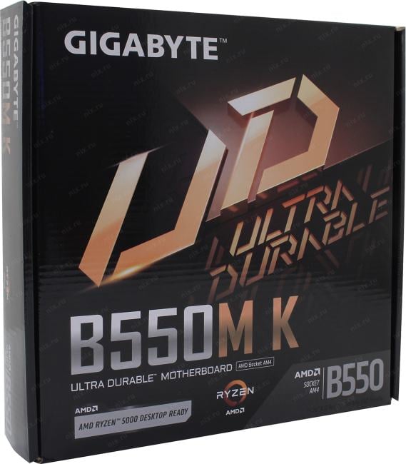 GIGABYTE B550M K (RTL) AM4 <B550> PCI-E HDMI+DP GbLAN SATA  RAID MicroATX 4DDR4