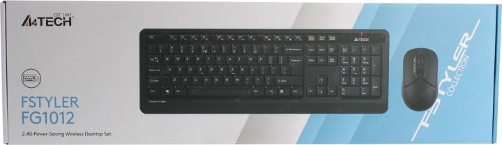 A4Tech Fstyler Wireless FG1012 Black (Кл-ра, USB,  FM+Мышь,3кн,  Roll,  USB, FM)
