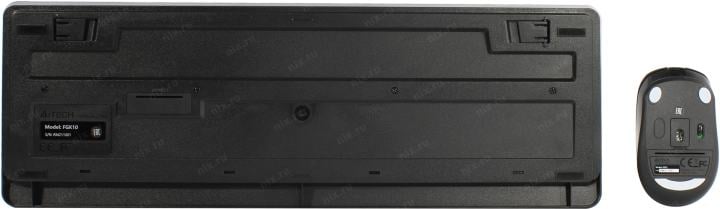 A4Tech Fstyler Wireless FG1012 Black (Кл-ра, USB,  FM+Мышь,3кн,  Roll,  USB, FM)