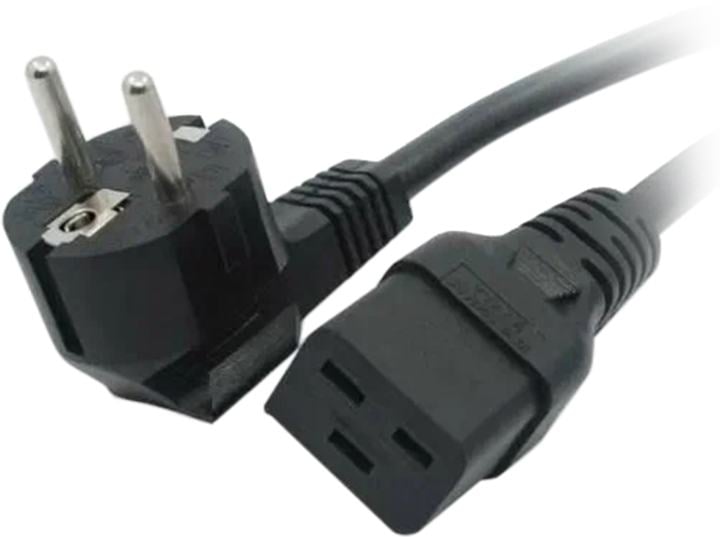 Кабель питания Filum FL-PC-SH90/C19-C-0.5-BK, Schuko-C19, 0.5м, 16А, чёрный