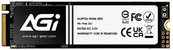 Накопитель SSD AGi PCIe 4.0 x4 2TB AGI2T0G44AI828 AI828  M.2  2280