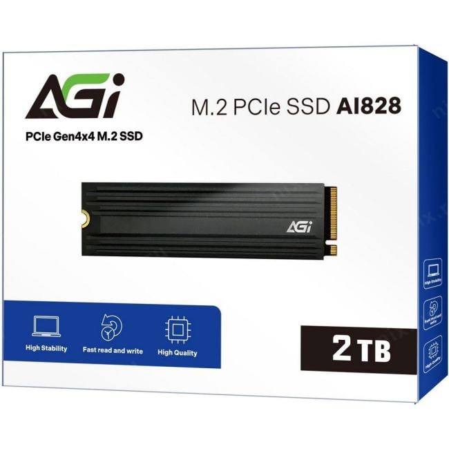 Накопитель SSD AGi PCIe 4.0 x4 2TB AGI2T0G44AI828 AI828  M.2  2280