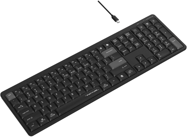 Клавиатура A4Tech Fstyler FBX55C черный USB беспроводная  BT/Radio  slim  Multimedia (FBX55C)