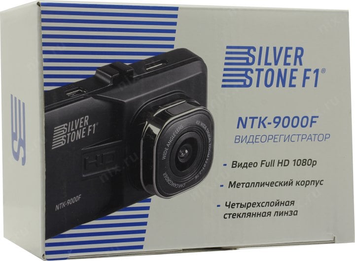 Silverstone F1 <NTK-9000F> (1920х1080,140° LCD 3", G-Sens,  microSDHC, Li-Pol, 1LED)