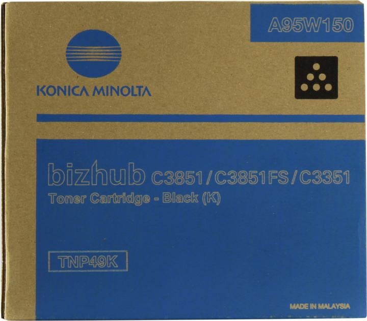 Тонер-картридж KONICA MINOLTA <A95W150> TNP49K Black  для  bizhubC3351/C3851