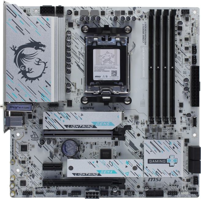 MSI B850M GAMING PLUS WIFI (RTL) AM5 <B850> 2xPCI-E HDMI+DP 5GbLAN+WiFi+BT  SATA MicroATX 4DDR5