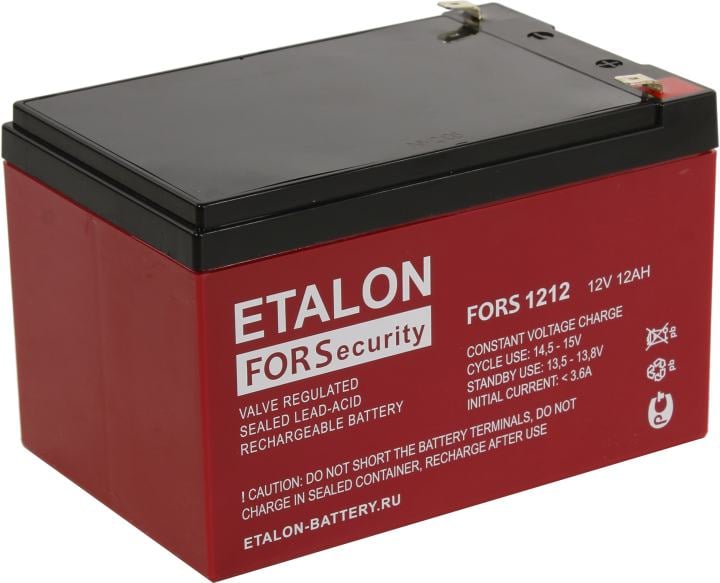 Аккумулятор ETALON FORS 1212, 12В, 12Ач