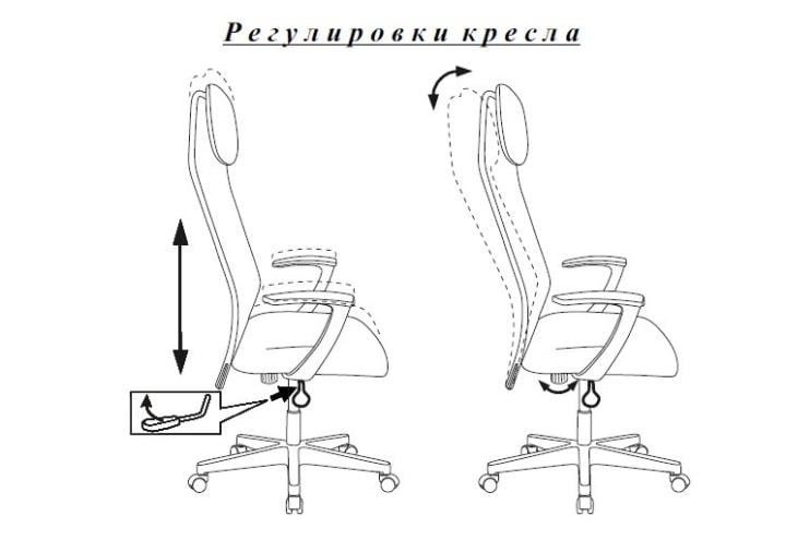 Бюрократ KB-8/DG/TW-12 Кресло (спинка серая сетка, сиденье  серая  ткань)