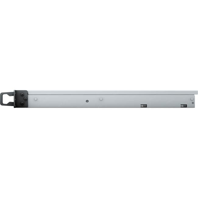 Synology RS822+ 1U NAS, 4 trays for SATA HDD, AMD Ryzen V1500B 4-core 2.2 GHz, RAM 2 GB ram up to 32 GB, 4xGbE, 0x2,5 GbE RJ-45, 0x10 GbE RJ-45,0x10 GbE SFP+, 0x25 GbE SFP28, 0xUSB 2.0, 0xUSB 3.0, 2xUSB 3.2, 1xPCIe, 1x150W PSU w/o rail RKS-02/RKM114