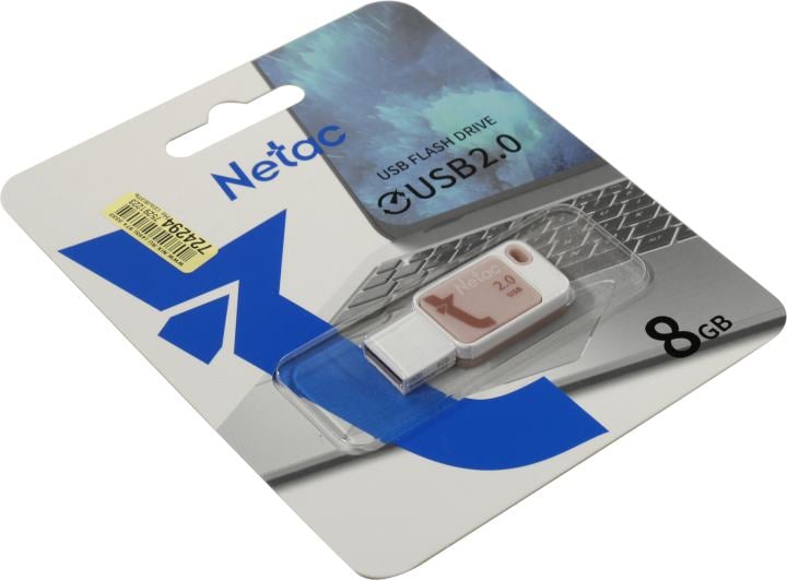 Netac <NT03UA31N-008G-20PK> USB2.0  Flash  Drive  8Gb (RTL)