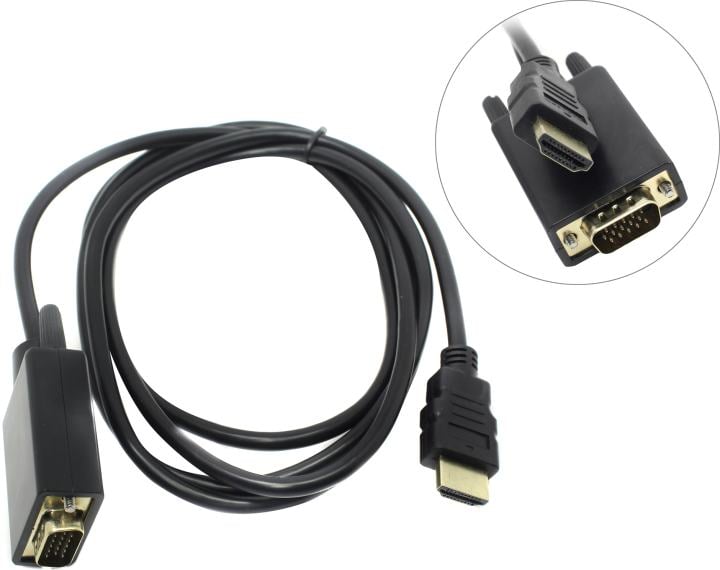 Кабель KS-IS KS-441, HDMI M – VGA M, 1.8 м
