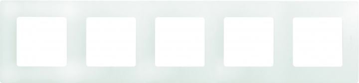 Legrand 672505 ETIKA Рамка 5 постов  белая  (672505)