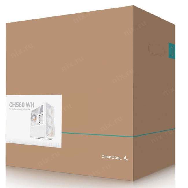 Miditower Deepcool CH560 <R-CH560-WHAPE4-G-1> White E-ATX  без  БП