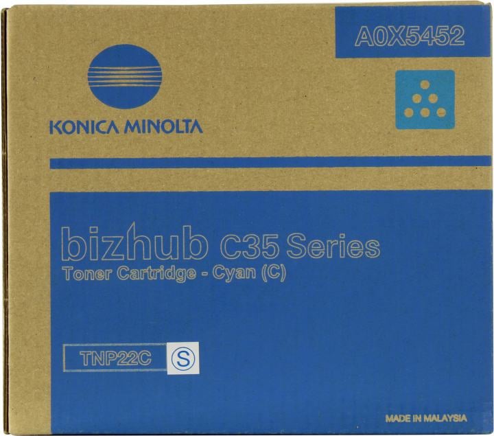Тонер-картридж KONICA MINOLTA <A0X5452> TNP22C Cyan  для bizhub C35
