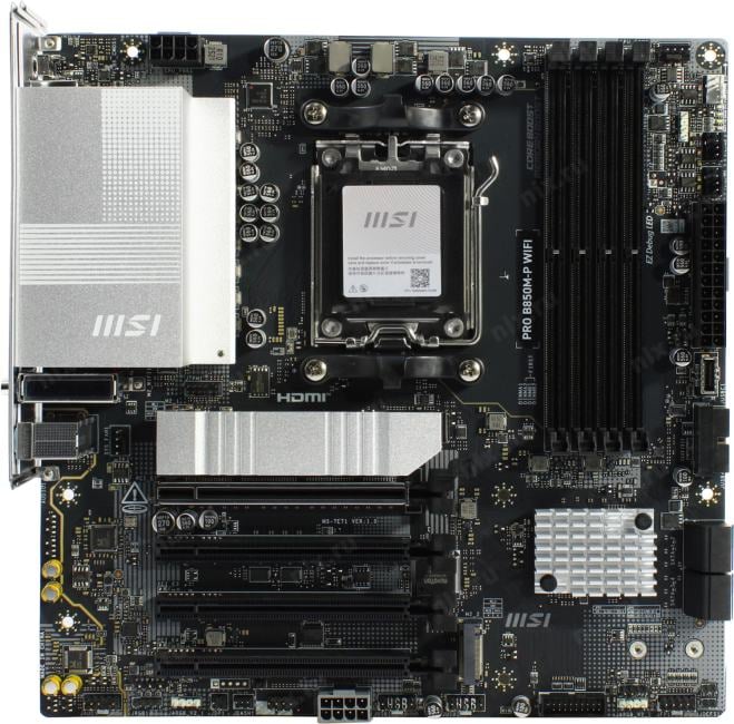 MSI PRO B850M-P WIFI (RTL) AM5 <B850> 4xPCI-E HDMI+DP  5GbLAN+WiFi+BT  SATA  MicroATX 4DDR5