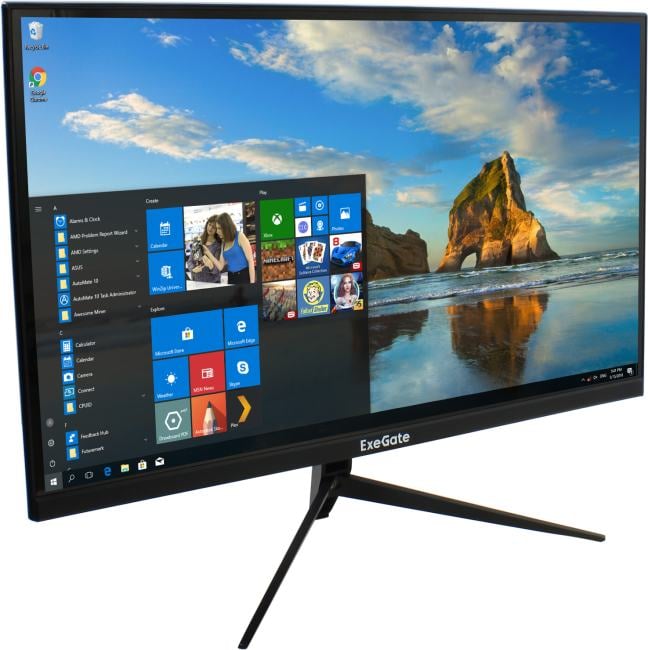 Монитор ExeGate 27" ES2707CA SuperView {IPS 2560x1440 75Hz 1ms 16:9 300cd 1000:1 178/178 HDMI DisplayPort USB VESA} [EX297307RUS]