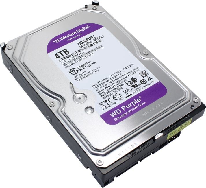 Жёсткий диск Western Digital WD44PURZ, 4ТБ, SATA, 3.5", 128МБ