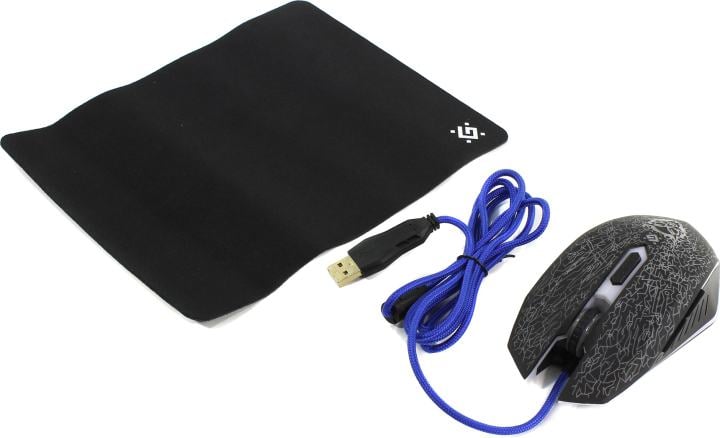 Defender Shock Gaming Mouse <GM-110L> (RTL)  USB 6btn+Roll <52110>