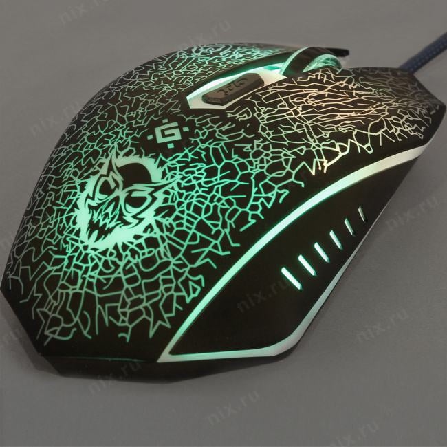Defender Shock Gaming Mouse <GM-110L> (RTL)  USB 6btn+Roll <52110>