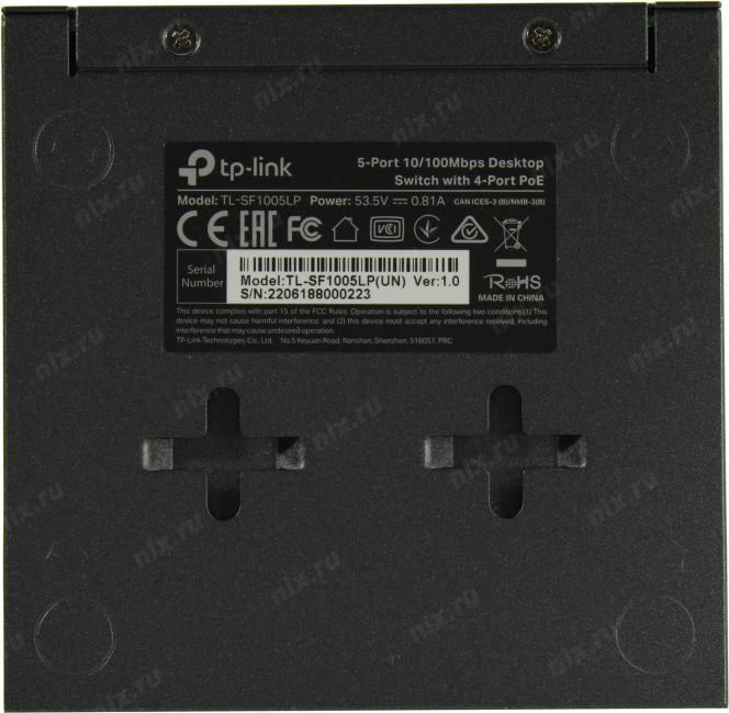 TP-LINK <TL-SF1005LP> 5-Port Desktop Switch (1UTP 100Mbps  +  4UTP  100Mbps PoE)