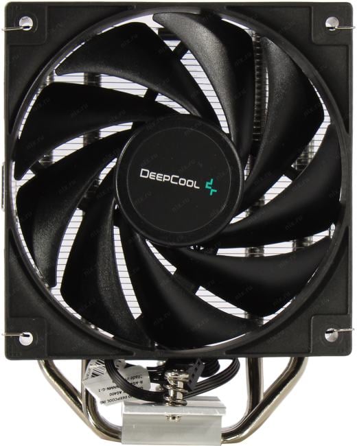Deepcool <R-AG400-BKNNMN-G-1>  AG400 (4пин, 115x/1200/1700/AM4/AM5,31.6дБ,500-2000об/мин,Al+тепл.трубки)