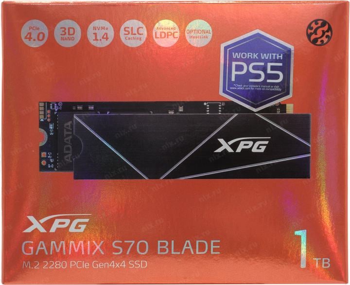 SSD 1 Tb M.2 2280 M ADATA XPG  GAMMIX  S70  BLADE <AGAMMIXS70B-1T-CS>