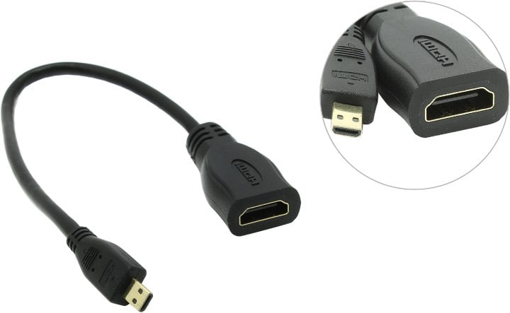 5bites <BC-HDM2AF> Кабель-переходник HDMI F  -> microHDMI M