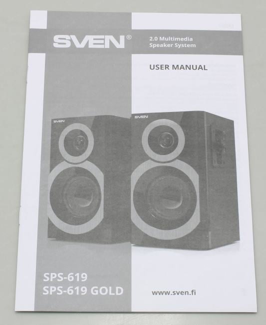 Колонки SVEN  SPS-619  Gold  (2x10W, дерево)